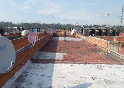 Trabajos de rehabilitación con impermeabilización de azoteas en la unidad habitacional Vasco de Quiroga 1235